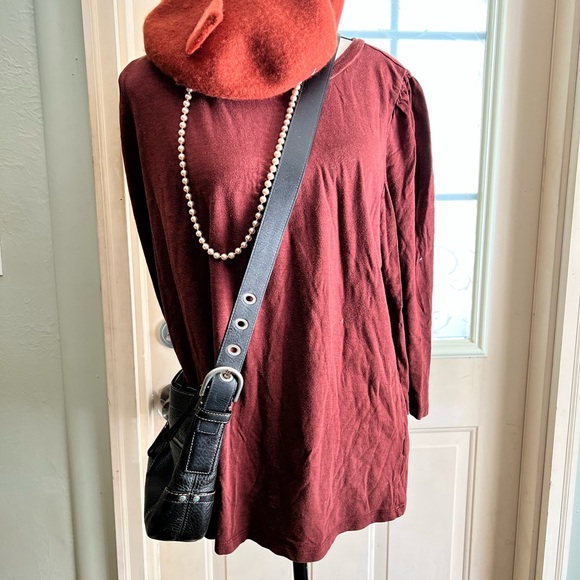 Coach Hamilton Pebbled leather  shoulder bag silver hardware adjustable strap. - Picture 5 of 12